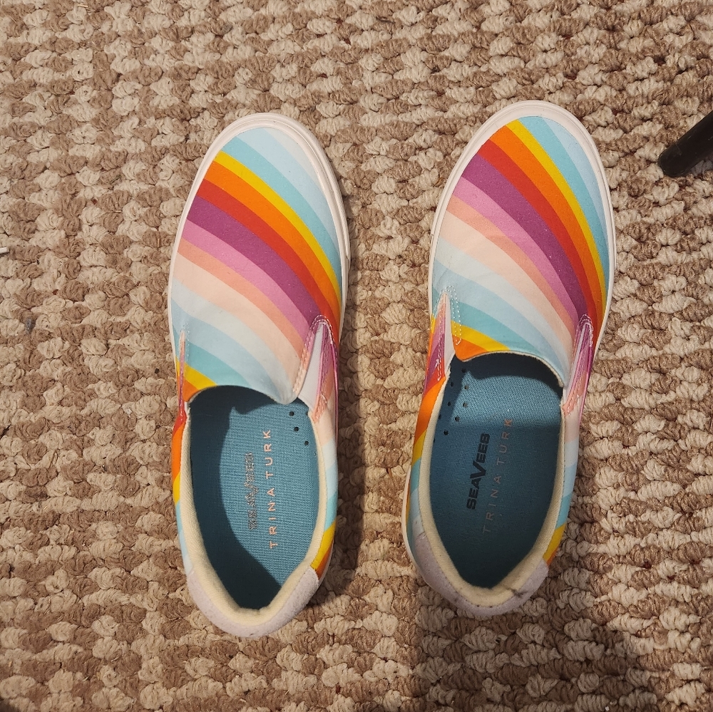 Seavees Trina Turk multicolor slip on shoes